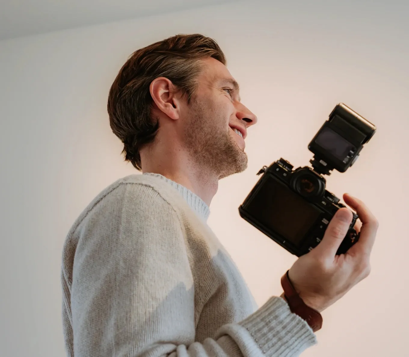 Jan De Wachter met zijn camera